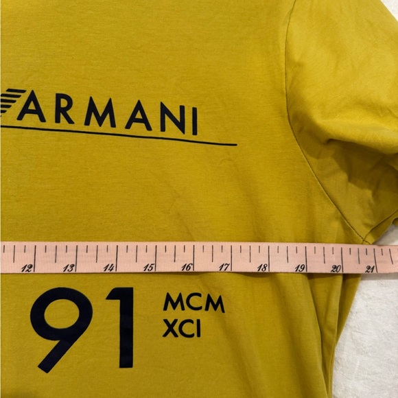 Emporio Armani women’s Yellow Graphic T-Shirt - Picture 6 of 7